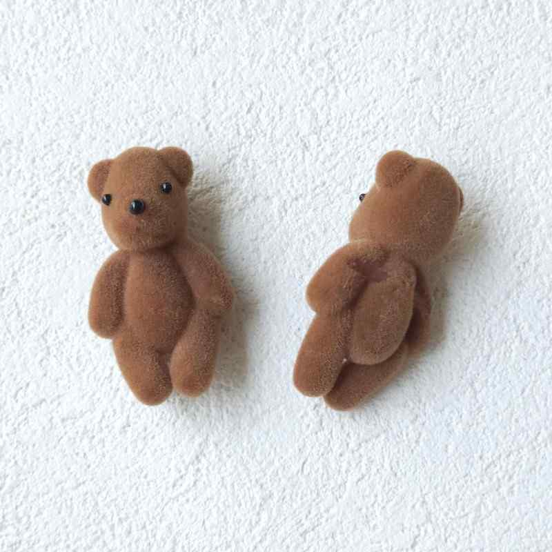 teddy bear edge clip bangs clip DIY accessories materials