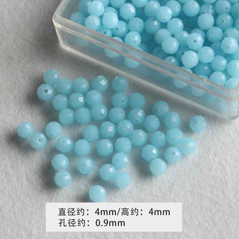 4mm Round Cut Stone Loose Beads DIY Accessories Material