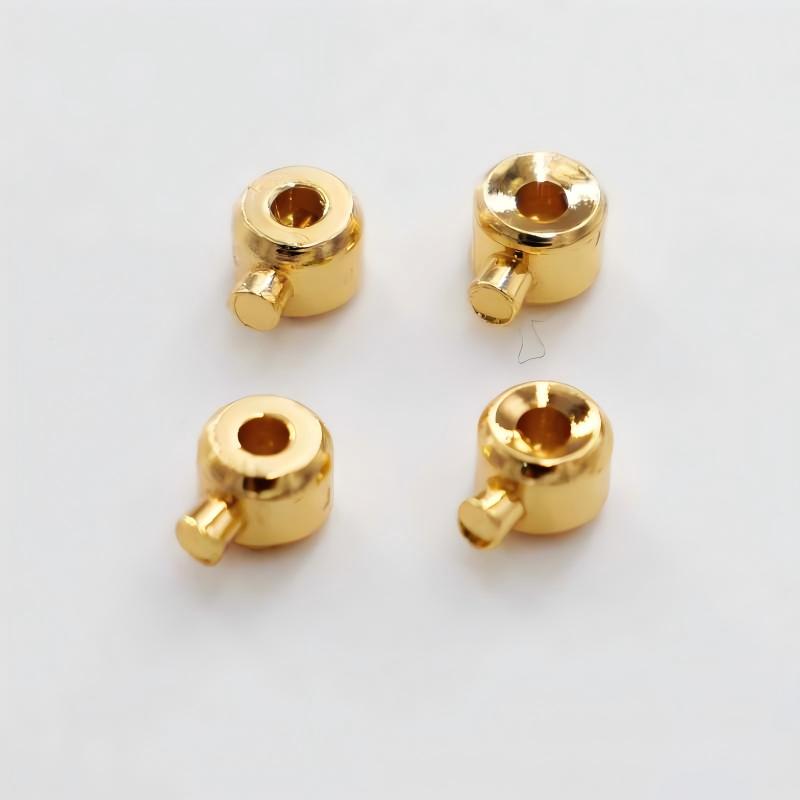 Color-preserving plated  positioning bead and buckle pressure clip