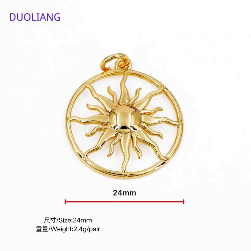 Pendant Sun and Moon Star Glossy  DIY Accessories