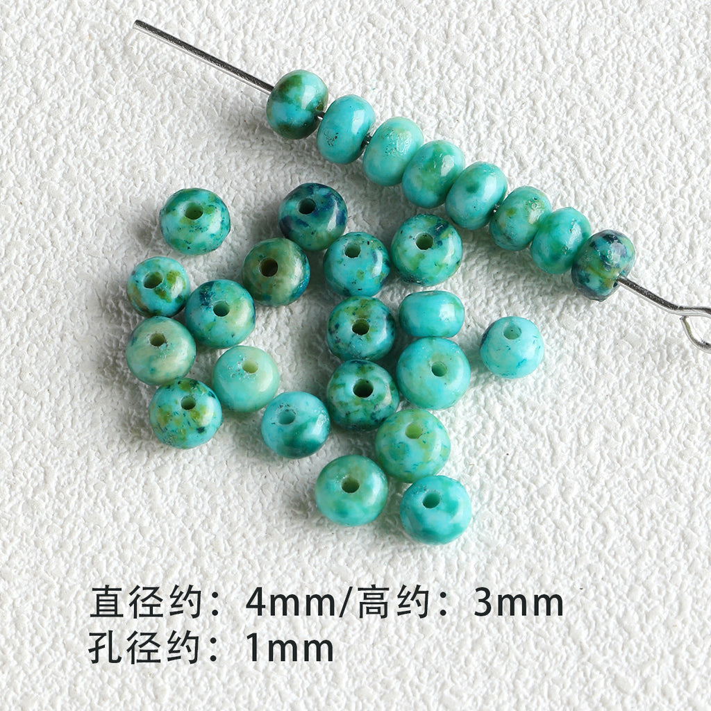 [A touch of orchid] Phoenix stone natural stone loose beads spacer round beads bracelet necklace diy accessories material