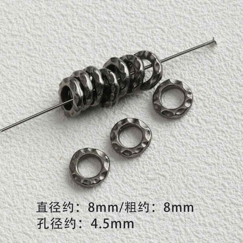 Dark Style Alloy Gun Black Pendant Spacer Beads Spacer Loose Bead Bracelet Necklace Beaded DIY Accessories