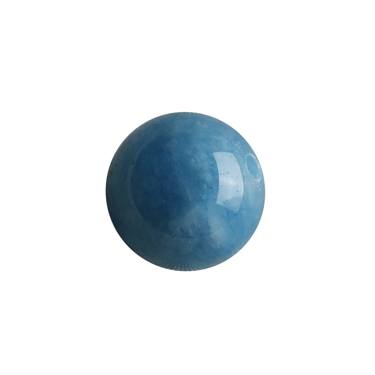 [Seek Blue] Natural Stone Dark Blue Chalcedony Round Beads Braided Bracelet Necklace Beaded DIY Accessories Material Beads