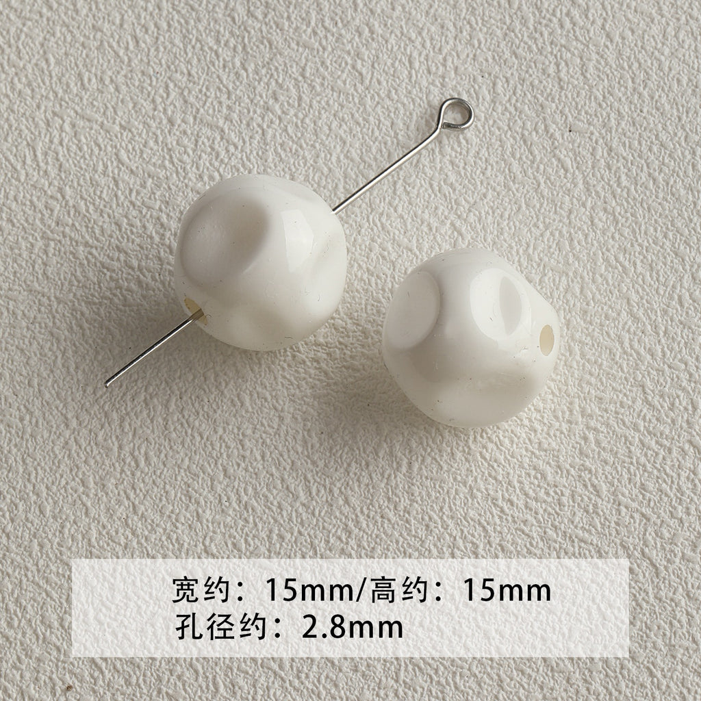 [Bihai] acrylic paint cheese star cone beaded mobile phone chain loose beads diy accessories material beads