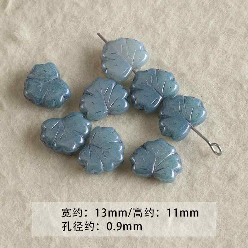 Blue Glass Loose Beads Collection Beaded DIY Accessories Material