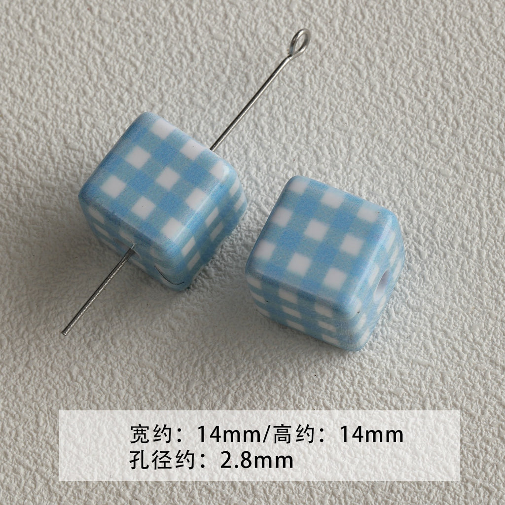 [Bihai] acrylic paint cheese star cone beaded mobile phone chain loose beads diy accessories material beads