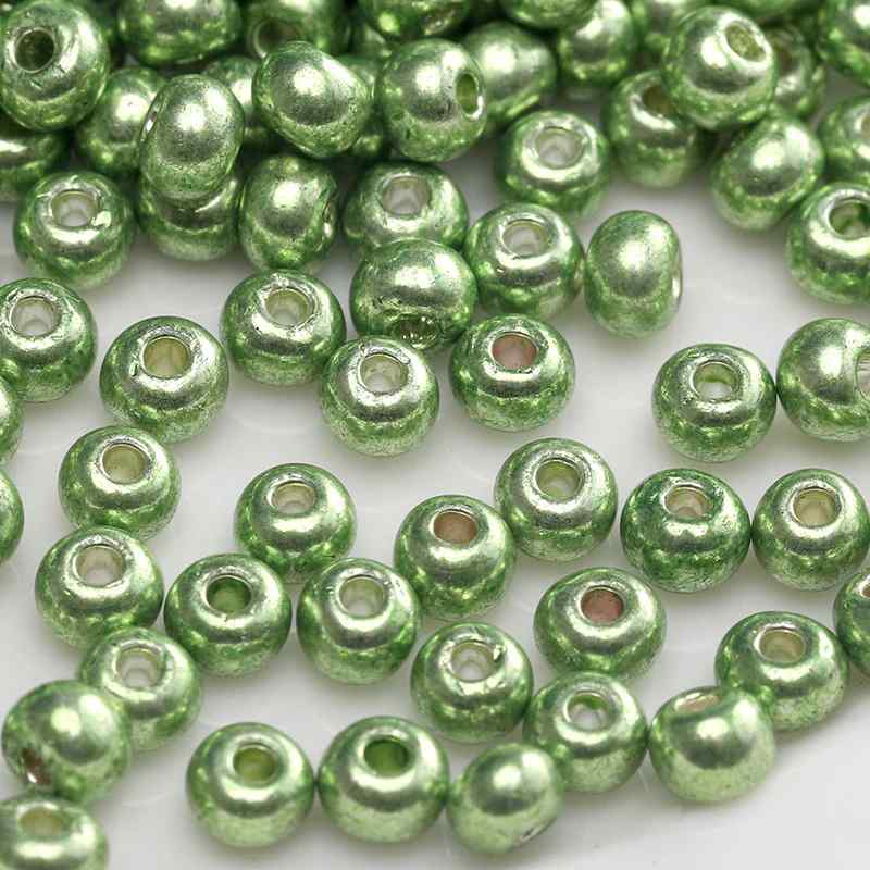 Green Style Glass Glazed Rice Beads DIY Handmade Accessories