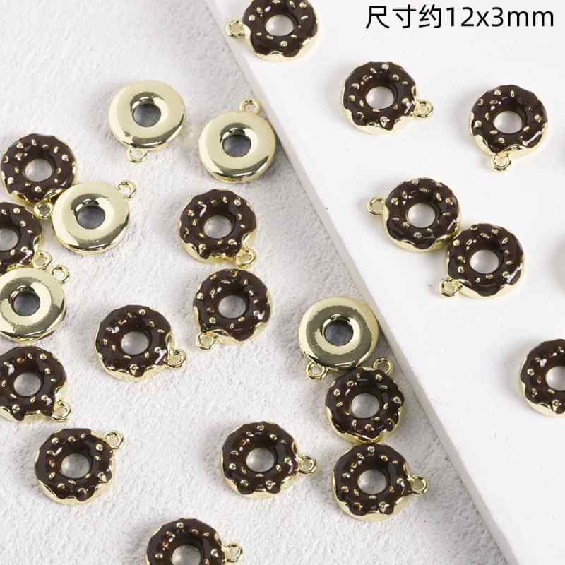 Luci Coffee Hornbag Alloy Oil Drop Pendant DIY Beaded  Material