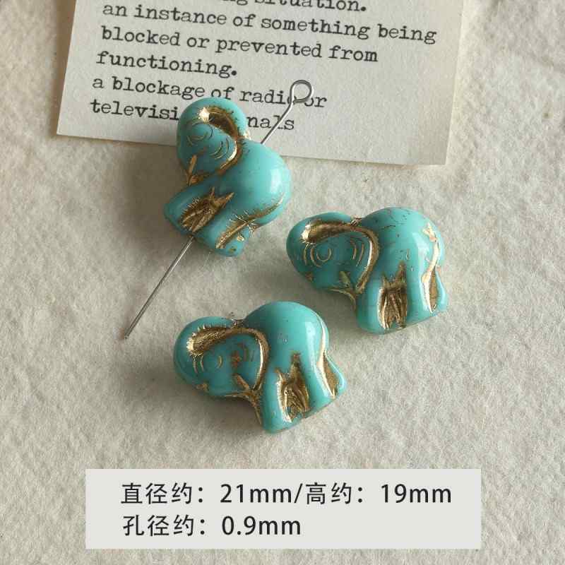 [Green Light Forest] glass beads diy accessories material