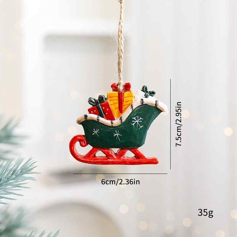 Christmas Decorations Ins Elk Pendants Tree Ornaments Cartoon Accessories Supplies