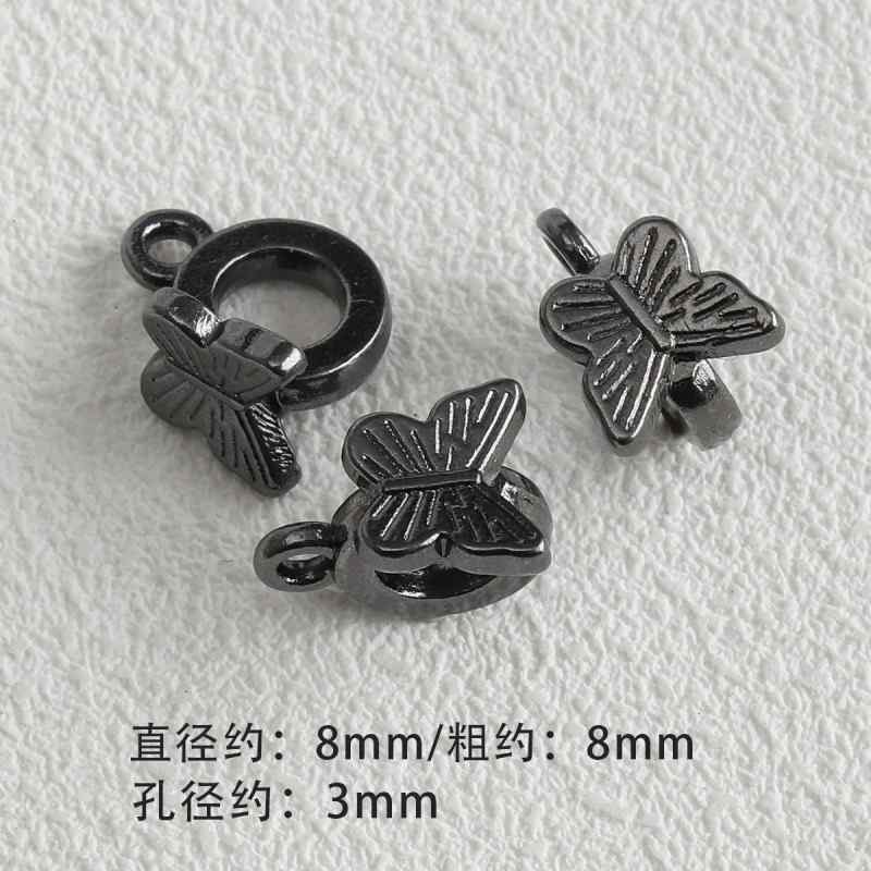 Dark Style Alloy Gun Black Pendant Spacer Beads Spacer Loose Bead Bracelet Necklace Beaded DIY Accessories