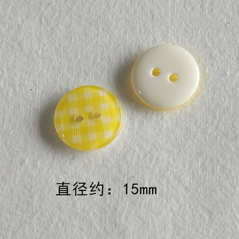 Resin color all-match niche buttons loose beads bracelet necklace mobile phone chain beads diy accessories material beads