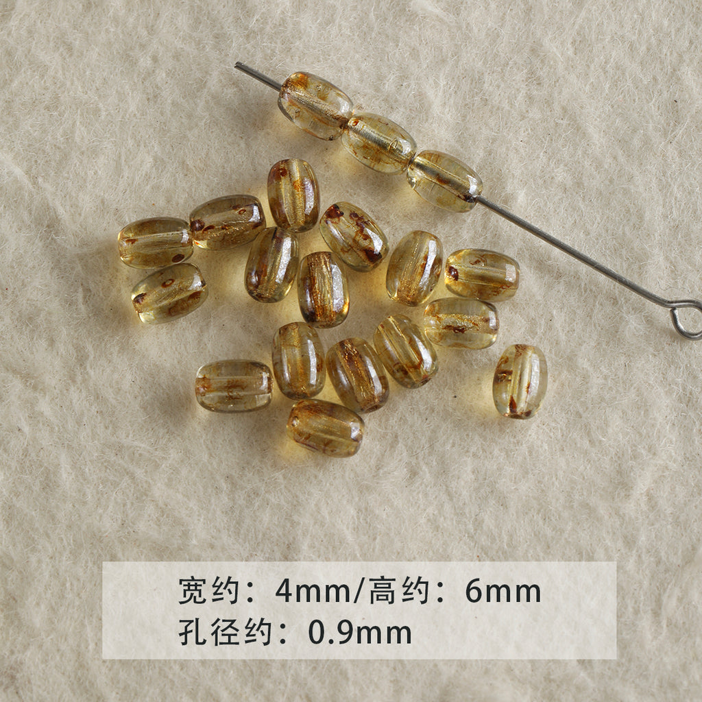 [Mo Dai Hua] Pink Imported Czech Glass Loose Beads Bracelet Necklace Mobile Phone Chain Beaded DIY Accessories Material