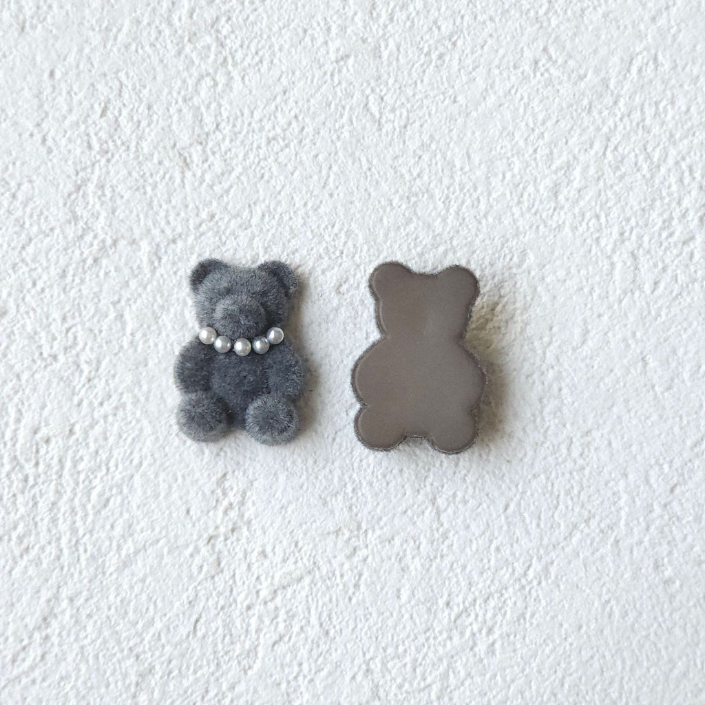 teddy bear hair accessories, edge clip bangs clip DIY accessories materials wholesale