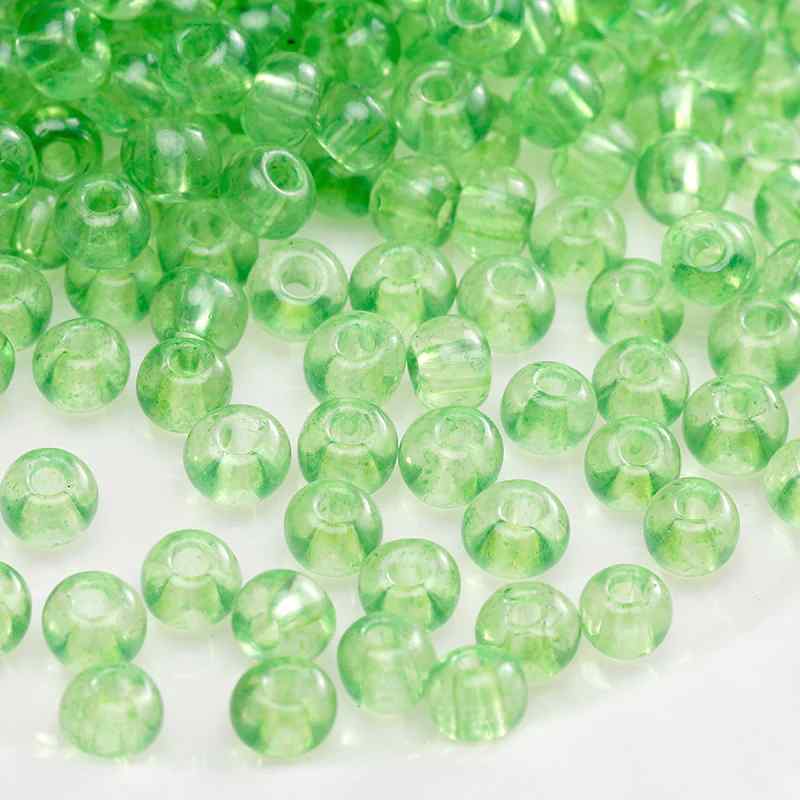 Green Style Glass Glazed Rice Beads DIY Handmade Accessories