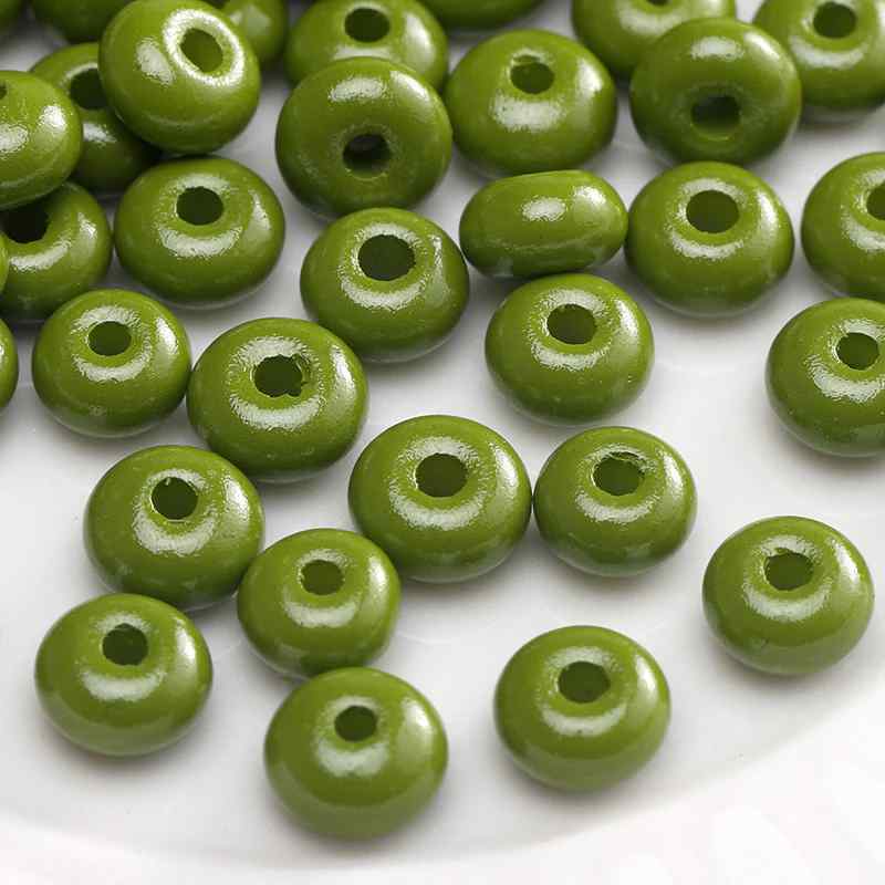 Green Style Glass Glazed Rice Beads DIY Handmade Accessories