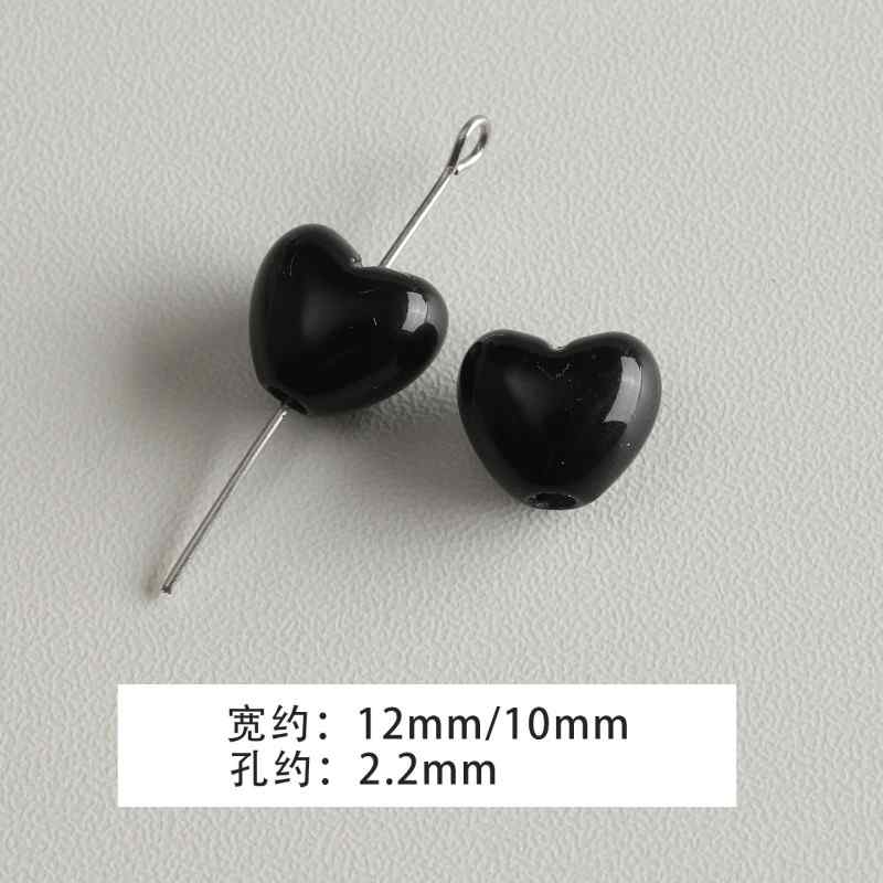 【 Spicy Girl Powder 】 Acrylic baking paint star love bead string mobile phone chain loose bead DIY accessory material bead