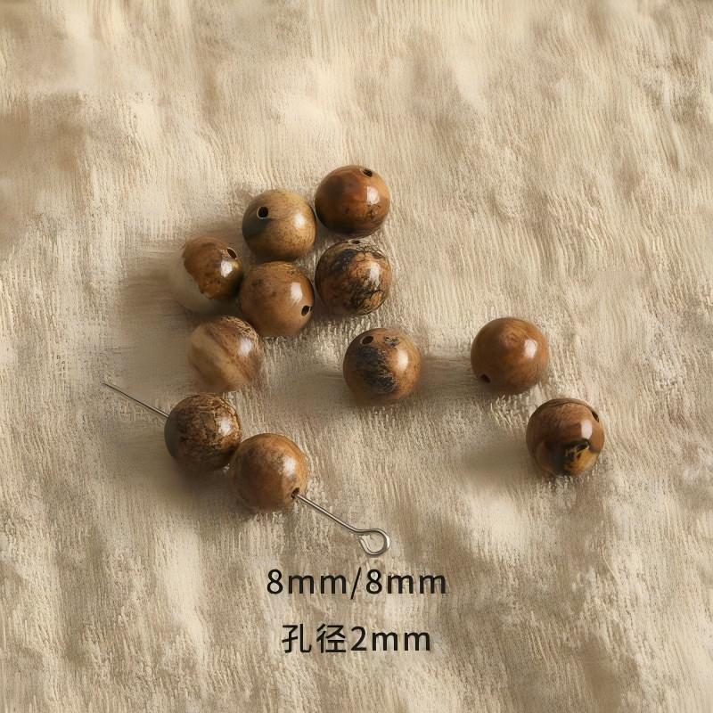 Vintage natural Crystal Jade loose beads round beads beads spacer beads diy accessories material package bracelet necklace earrings