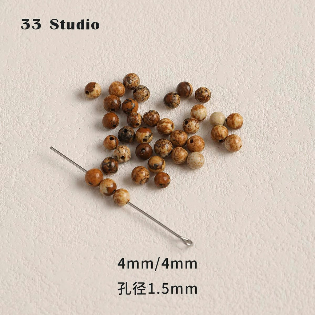 [Dunhuang] natural stone cut face sugar loose beads turquoise alashan beaded diy bracelet necklace material accessories