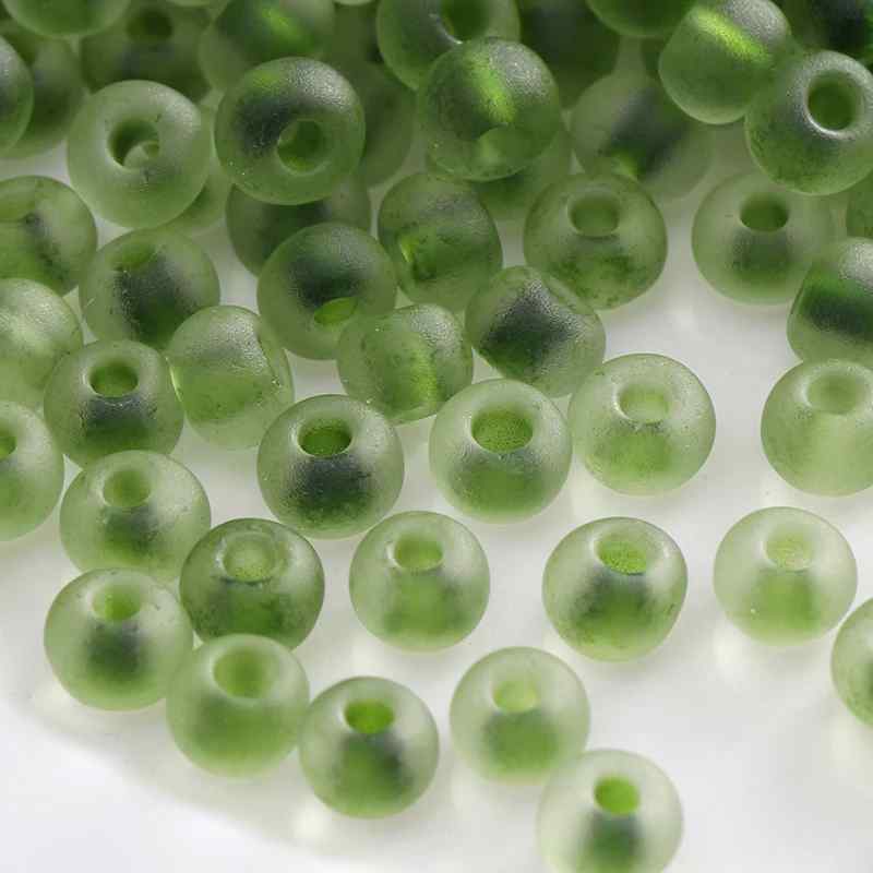 Green Style Glass Glazed Rice Beads DIY Handmade Accessories