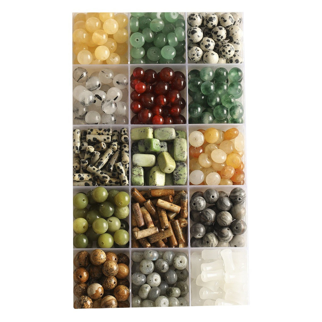 Vintage natural Crystal Jade loose beads round beads beads spacer beads diy accessories material package bracelet necklace earrings