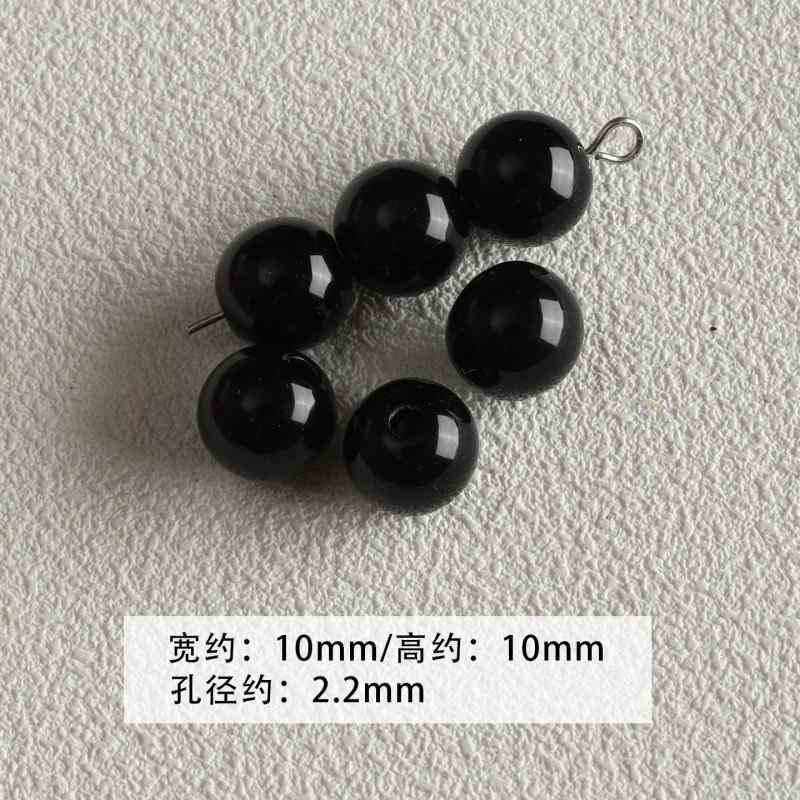 【 Spicy Girl Powder 】 Acrylic baking paint star love bead string mobile phone chain loose bead DIY accessory material bead