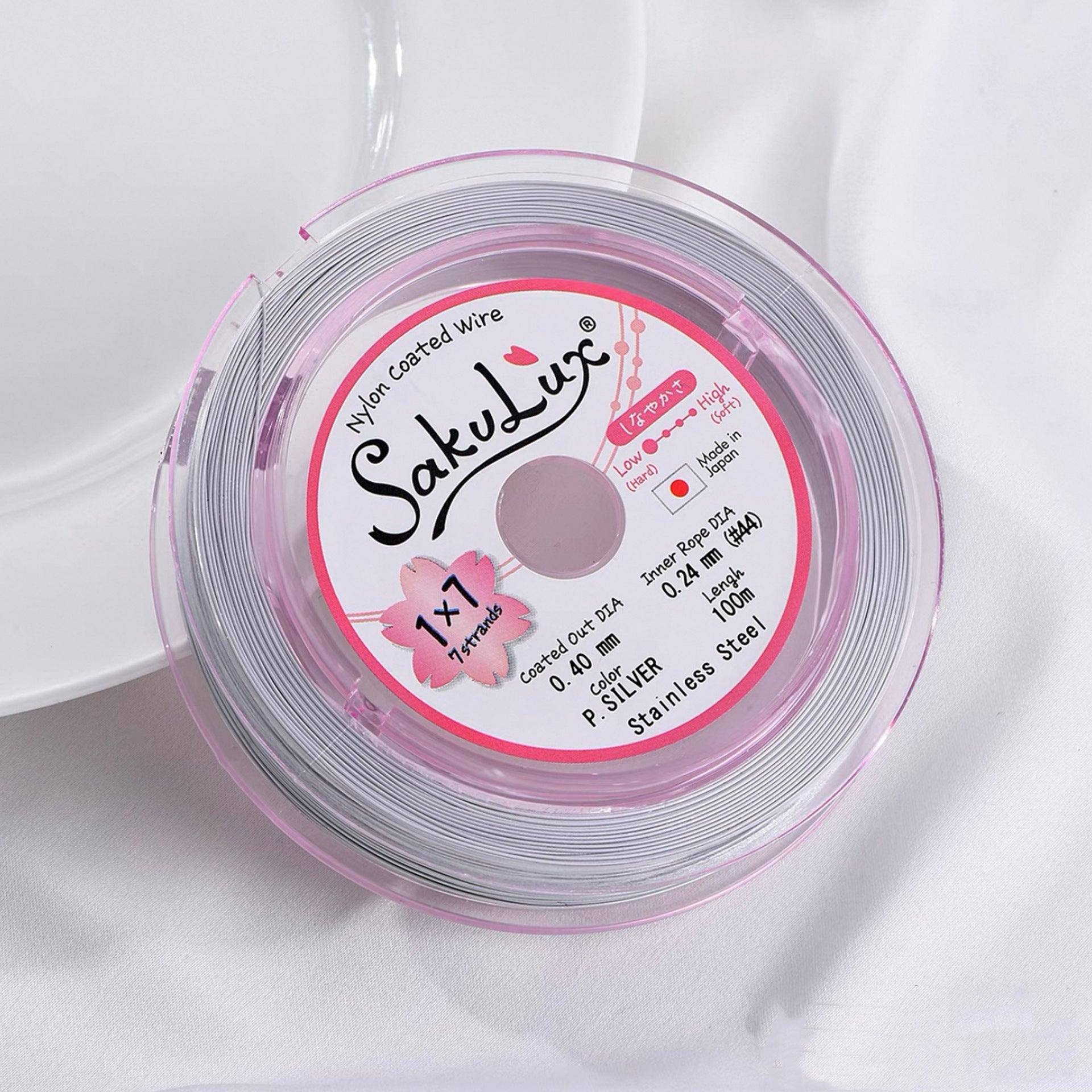 FLEXY7 Steel Wire Gold and Silver Soft Wire Non-Elastic Pearl Bracelet Necklace Wire for Earrings and Hair Accessories