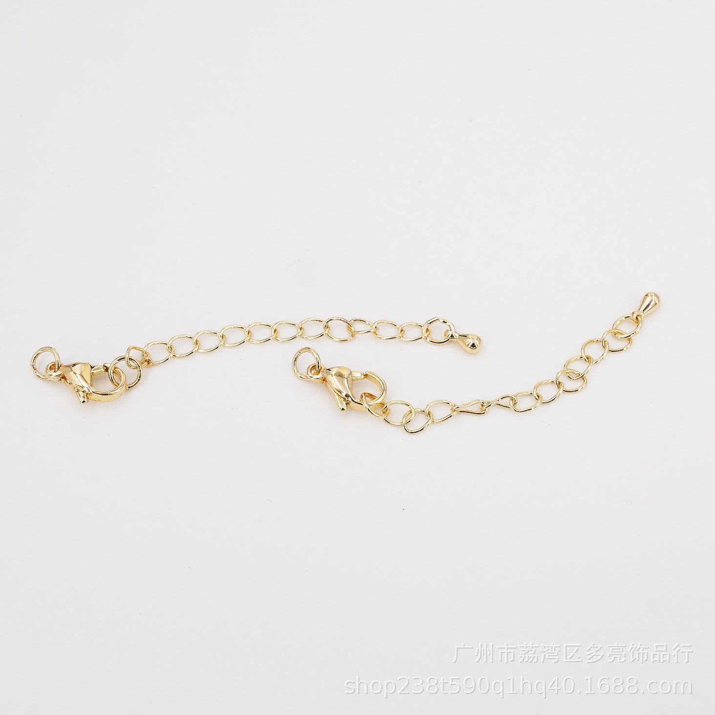 Color retaining lobster clasp extended chain tail chain stainless steel bracelet necklace handmade creative diy jewelry accessories bag wholesale