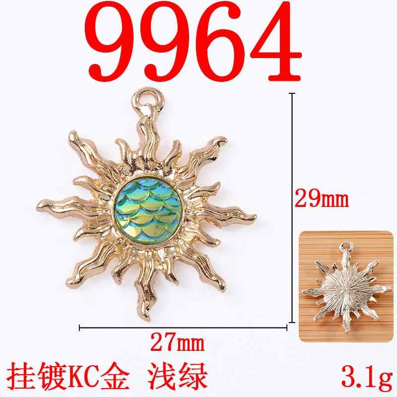 Alloy pendant sunflower Baroque style love pendant diy jewelry accessories alloy accessories spot wholesale 