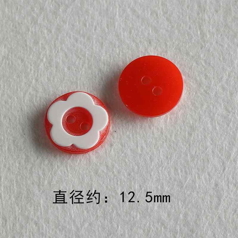Resin color all-match niche buttons beads diy accessories material