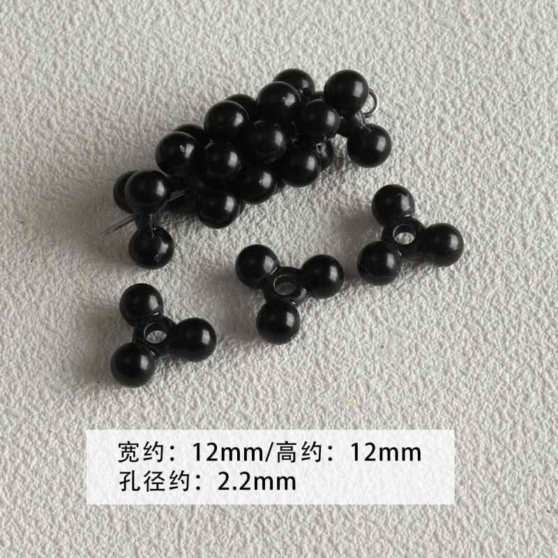 【 Spicy Girl Powder 】 Acrylic baking paint star love bead string mobile phone chain loose bead DIY accessory material bead