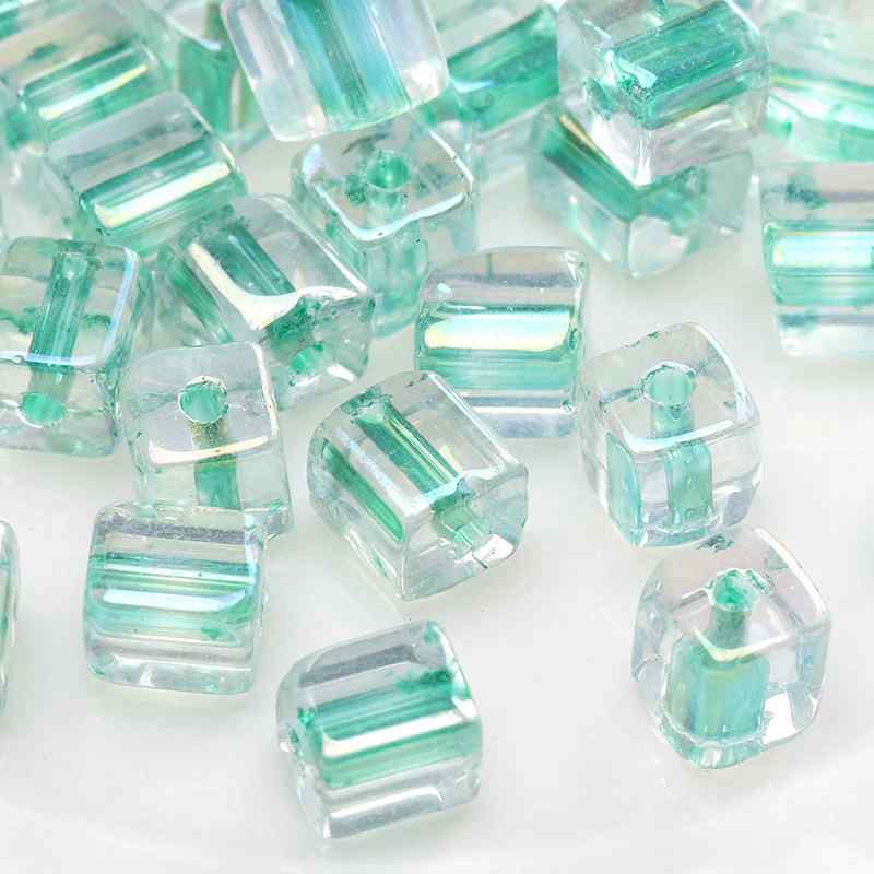 Green Style Glass Glazed Rice Beads DIY Handmade Accessories