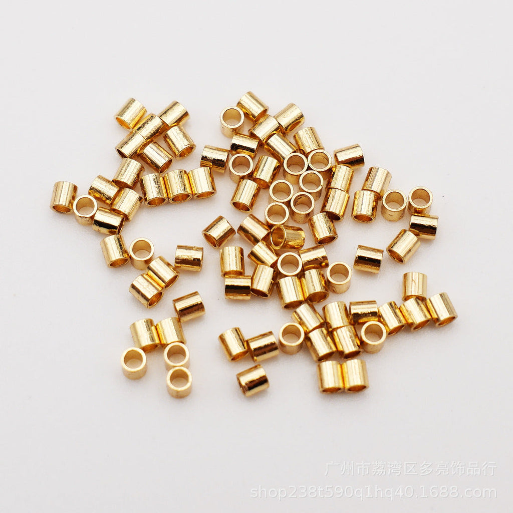 Plated clip flat positioning bead positioning tube diy accessories one bag