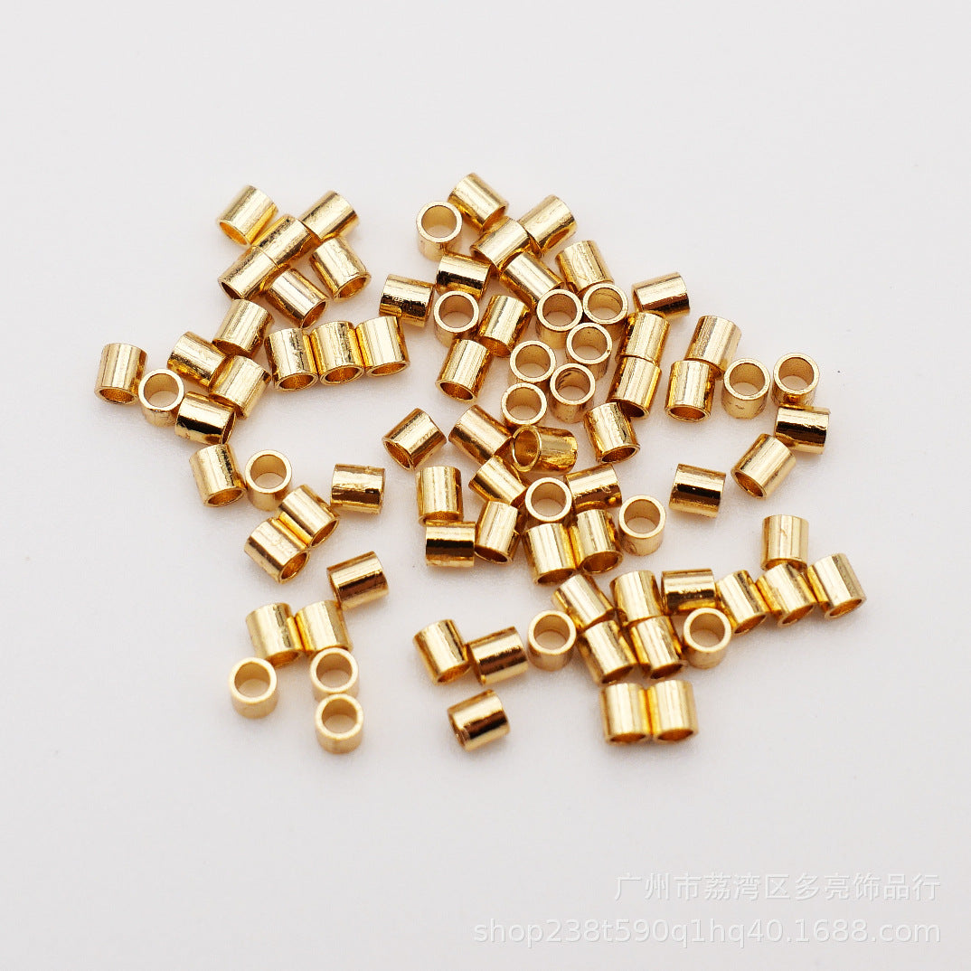 Plated clip flat positioning bead positioning tube diy accessories one bag