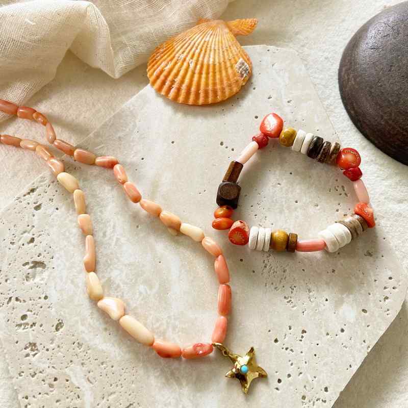 [Ocean] Irregular Coral Spacer Loose Bead Bracelet Necklace Earrings Beaded DIY Accessories Material