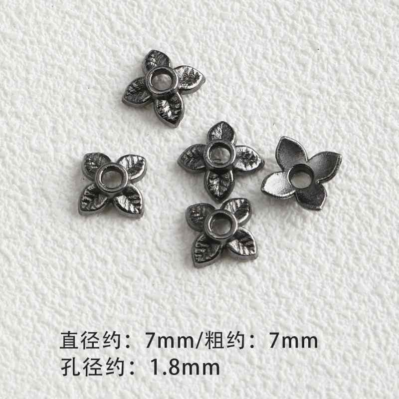 Dark Style Alloy Gun Black Pendant Spacer Beads Spacer Loose Bead Bracelet Necklace Beaded DIY Accessories