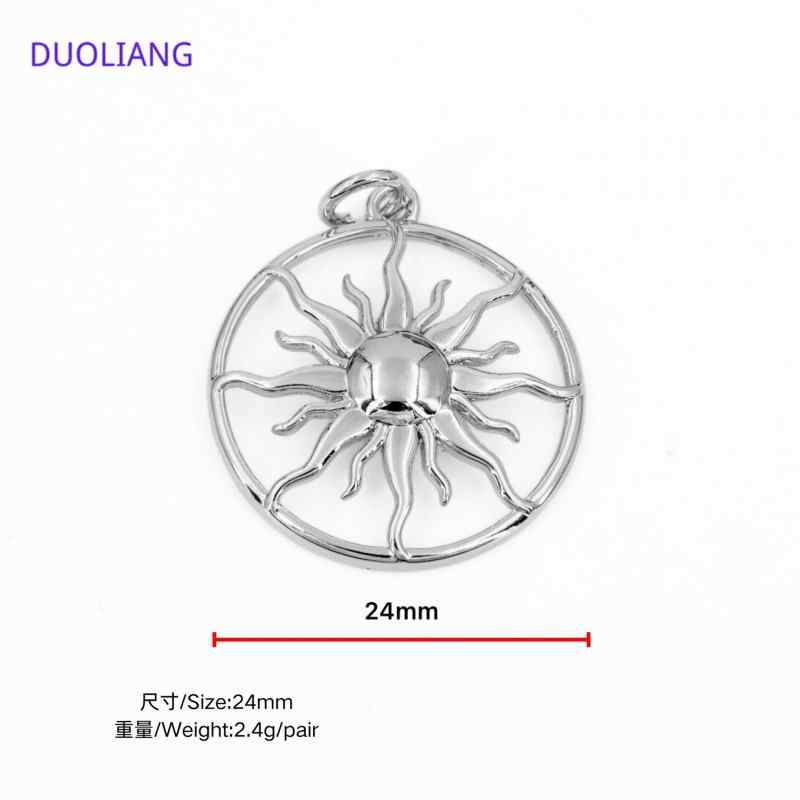 Pendant Sun and Moon Star Glossy  DIY Accessories