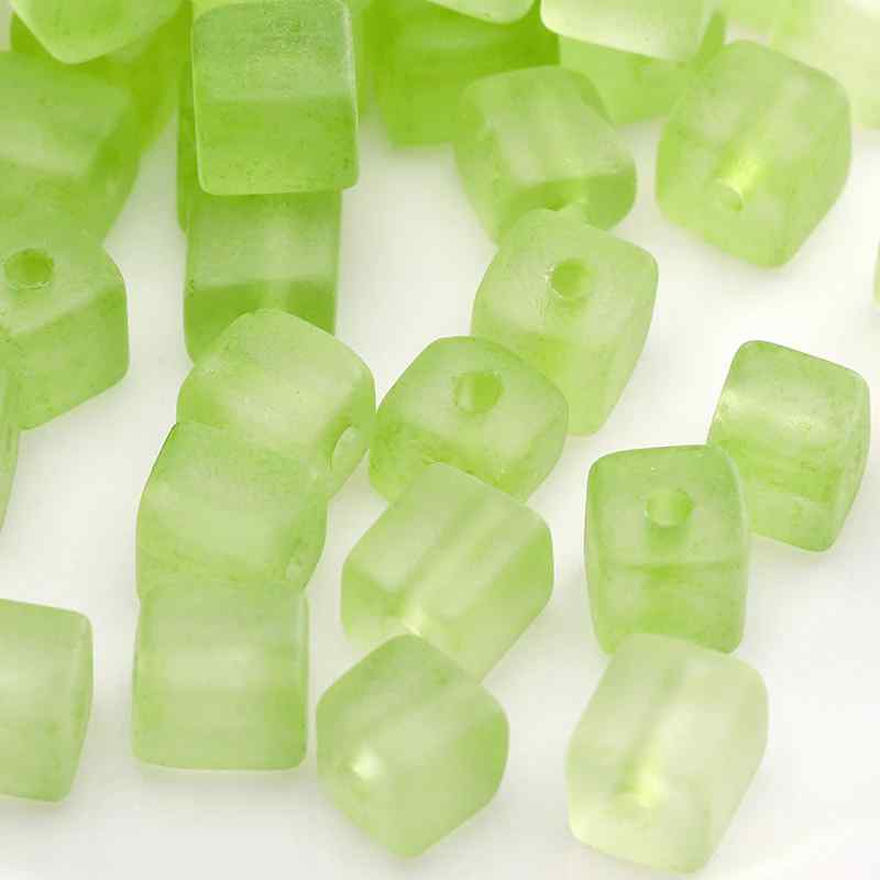 Green Style Glass Glazed Rice Beads DIY Handmade Accessories