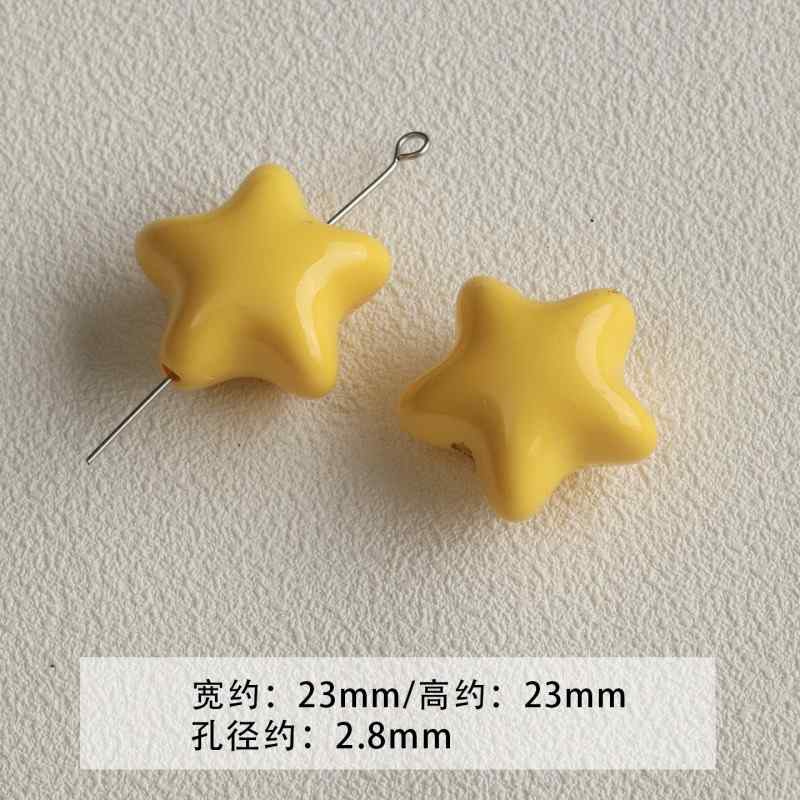 acrylic paint stars love beaded loose beads diy accessories material