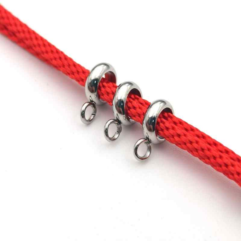in stock stainless steel curved ring welding small round spacer spacer beads beads beads rope beads loose beads diy jewelry accessories