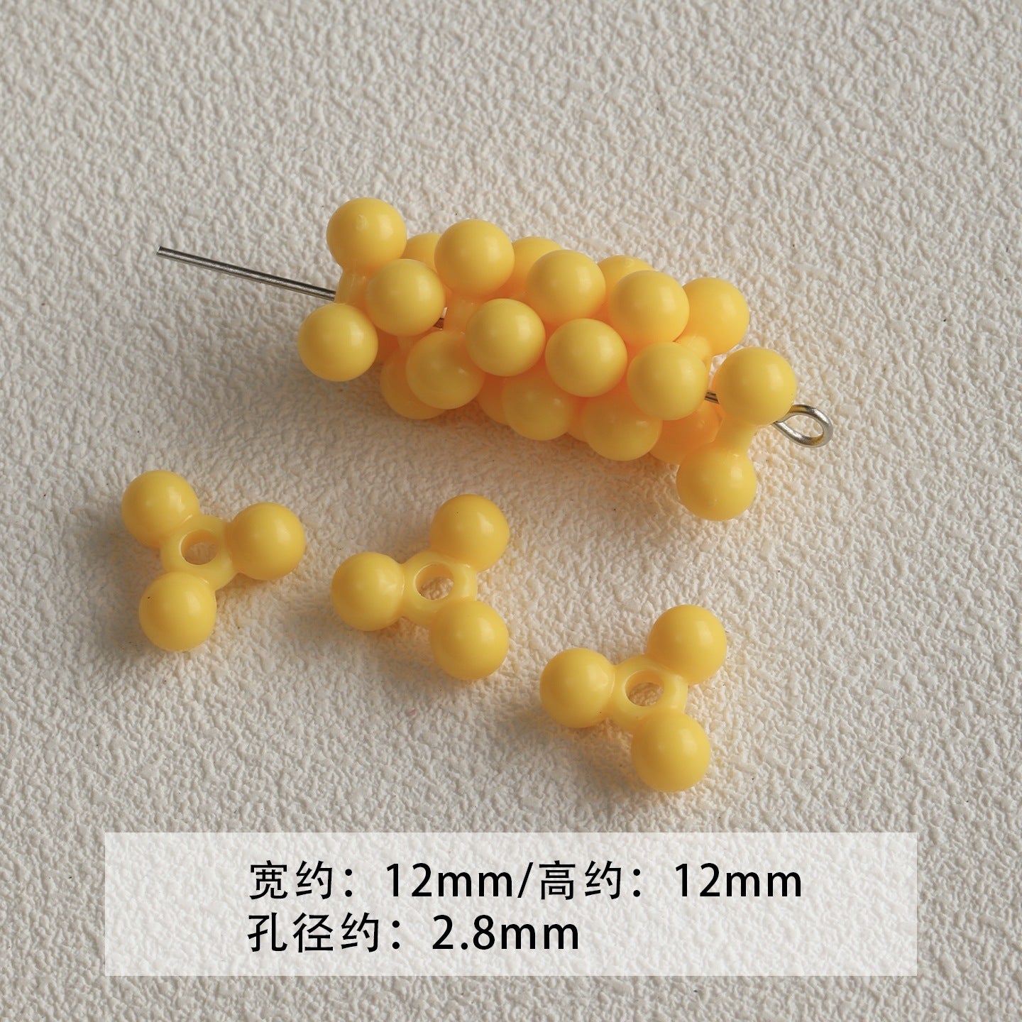 [red, yellow and blue] acrylic paint stars love beaded mobile phone chain keychain loose beads diy accessories material