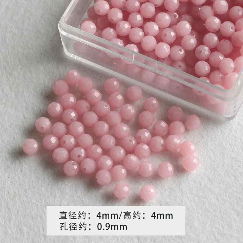 4mm Round Cut Stone Loose Beads DIY Accessories Material