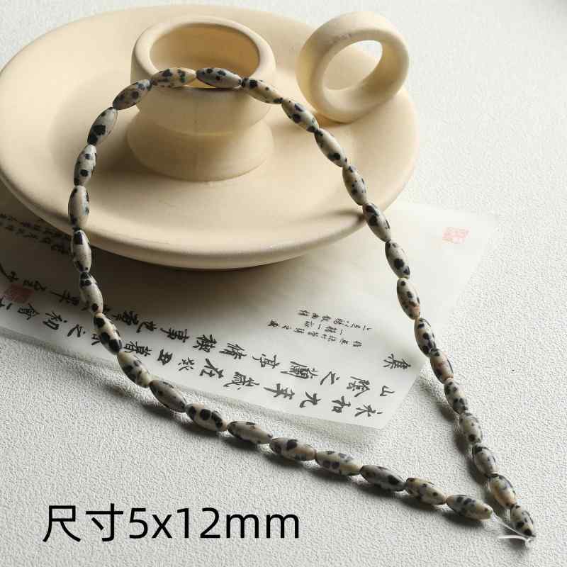 Rice beads natural stone Shoushan and Tiger Eye agate spacer beads handmade diy jewelry accessories