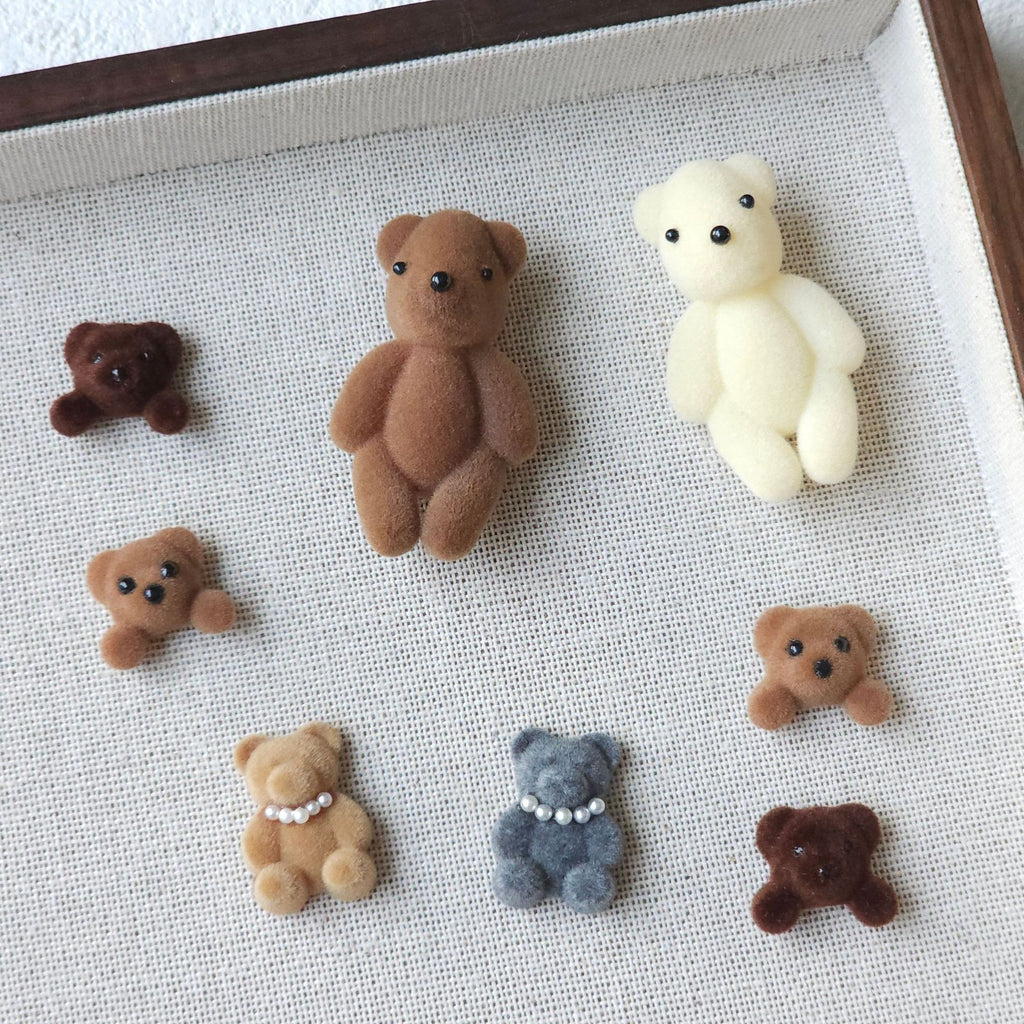 teddy bear hair accessories, edge clip bangs clip DIY accessories materials wholesale