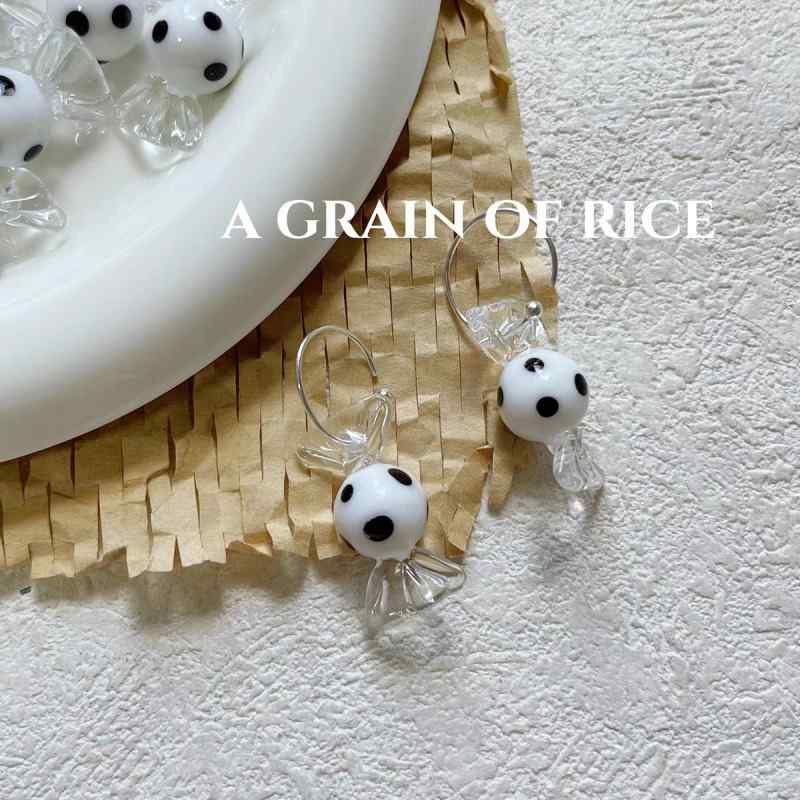 [give a candy] glass wave candy beads loose beads bracelet necklace earrings material