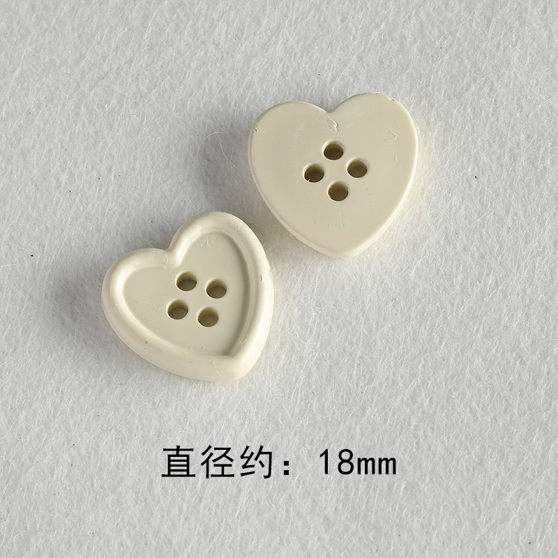 Resin color all-match niche buttons loose beads bracelet necklace mobile phone chain beads diy accessories material beads