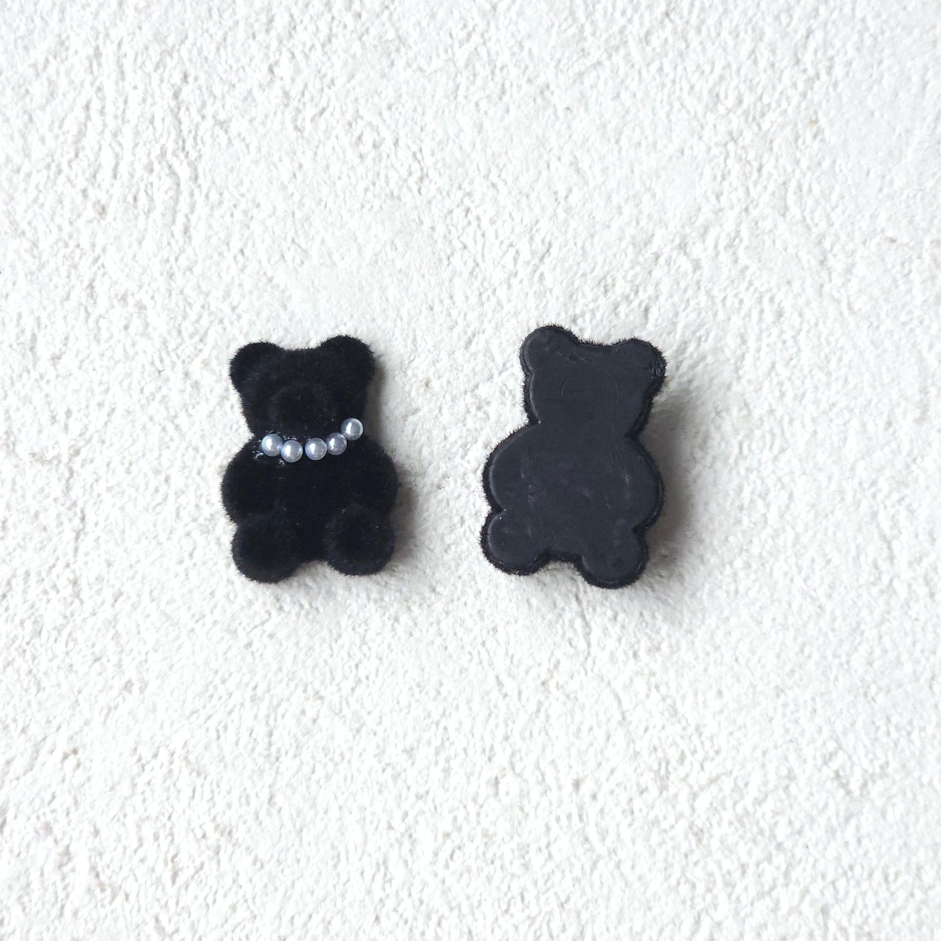 teddy bear hair accessories, edge clip bangs clip DIY accessories materials wholesale