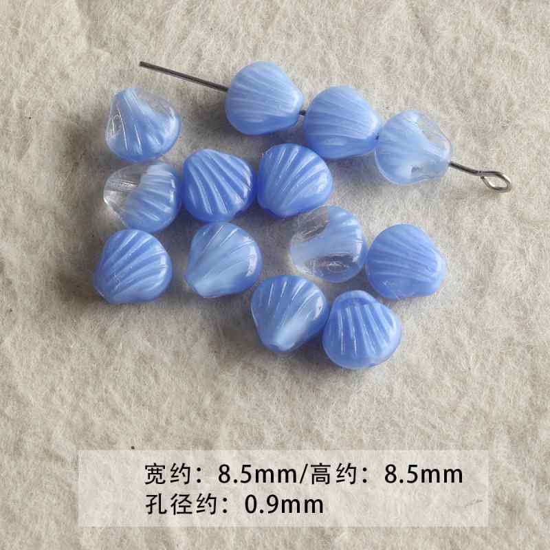 Blue Glass Loose Beads Collection Beaded DIY Accessories Material