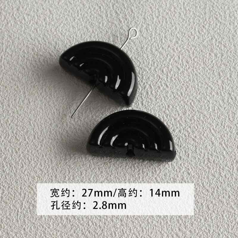 【 Spicy Girl Powder 】 Acrylic baking paint star love bead string mobile phone chain loose bead DIY accessory material bead