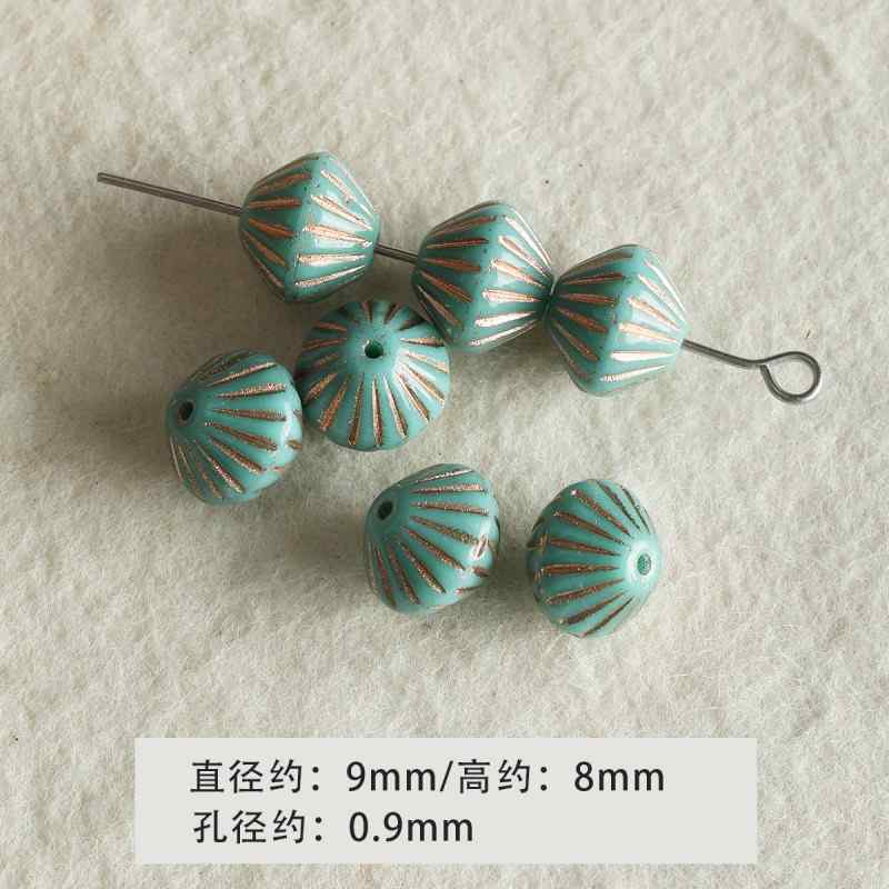 [Green Light Forest] glass beads diy accessories material